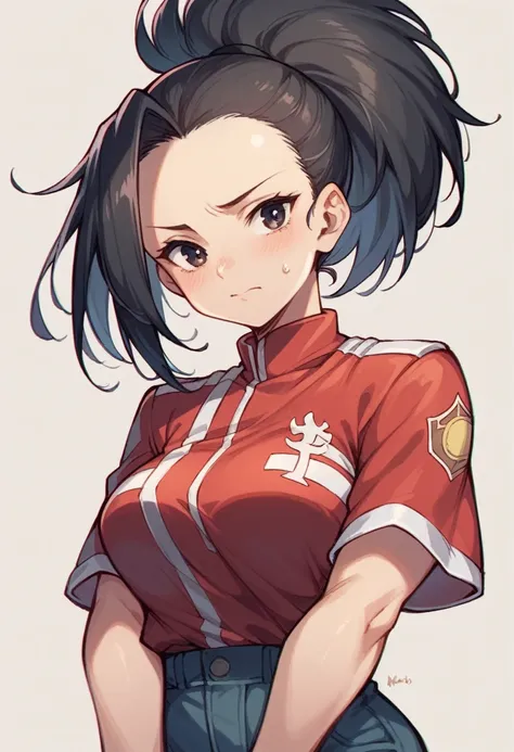 yaoyorozu momo big boobs　shake　Intense