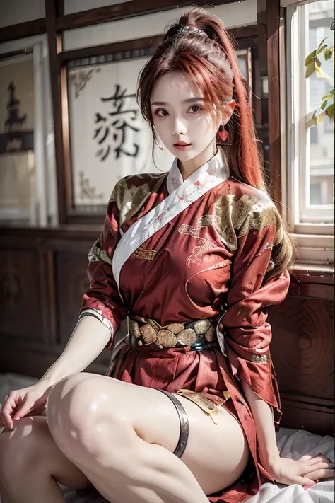 raw image, in an ancient chinese house, realistic, best shadow, realistically, dark light, full show, full body view of the girl...