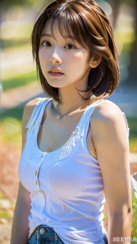 Highest quality, Realistic, Very detailed, finely, High resolution, 8k wallpaper, Professional, High level of detail, ((18-year-old girl:1.2)), Slender Japanese women,Pretty lips, (Beautiful long eyelashes:1.2)、Collarbone Detail, Perfect Face, (Cute mid-le...