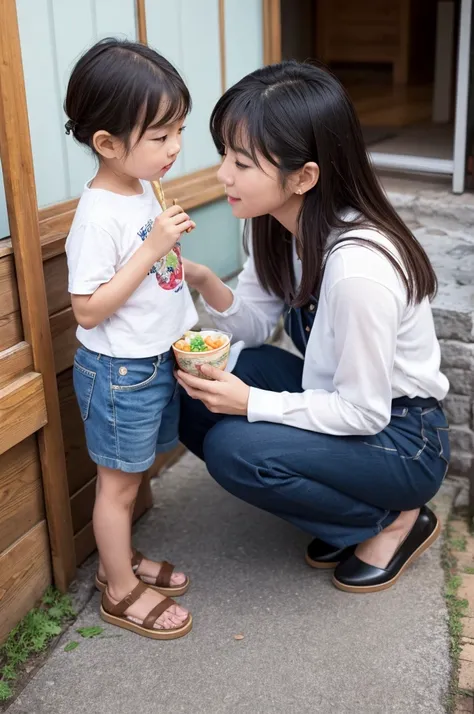 シンプルな背景の前に立つ白いタンクトップを着た日本people, Child&#39;s face, Elementary school years, Light brown hair, Pixie Cut, Bobcut, Smart and intelligent expression, Cute eyes, Her eyes are a little blue、people々There is a mysterious charm that attracts, There is brilliance (...