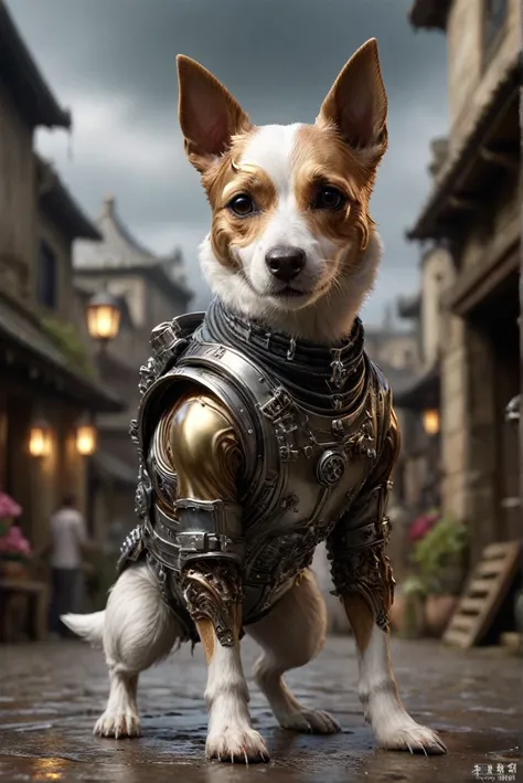 Concept Art, Golden Ratio, jack russel terrier, 抽象of, Standing in Stormwind, 它穿着奥迪设计of中世纪 Takchita, 这是鼓舞人心of, of, Doll Punk, Floral Pattern, Very detailed, Laer Chrome