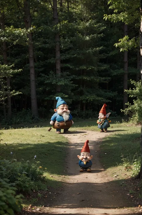 cartoon about kind gnomes living in the forest 