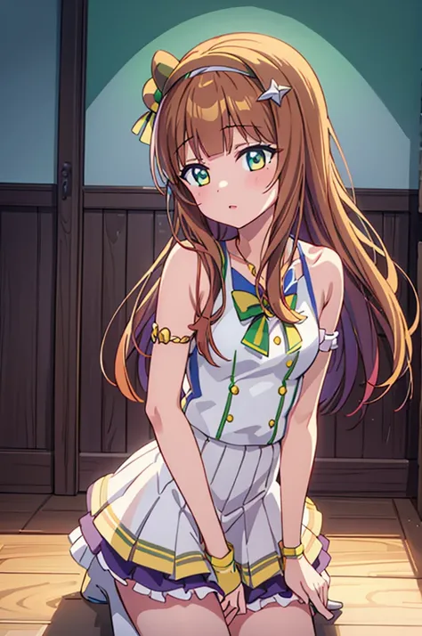 love live! school idol project,love live!,minami kotori,yellow eyes,light brown hair, love live! style,kotori