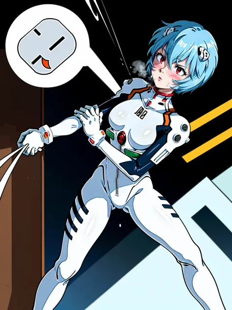 ((Highest quality, 8k wallpaper)),(masterpiece, Highest quality),Very detailed,High resolution,(Official Art:1.3),(((Anime screenshots,Black outline))),One girl,alone, Break mer1,(Rei Ayanami {Neon Genesis Evangelion,}1.2),masterpiece, best quality, outdoo...