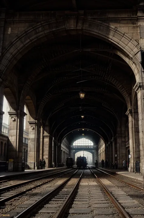 Waterloo Station in the late 18th century was a bustling and chaotic hub, reflecting the rapid pace of industrial progress. The station, in its early form, was a mix of grandiose architecture and utilitarian design. The entrance featured imposing stone arc...