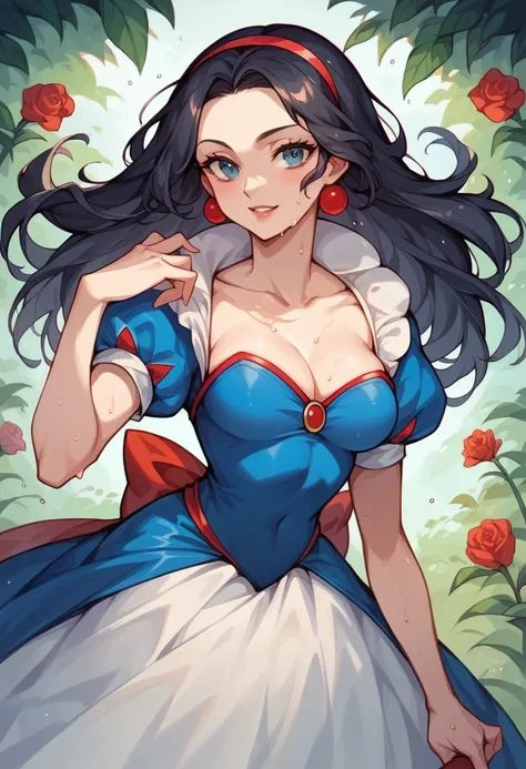 Snow White in a sexy wet dress 