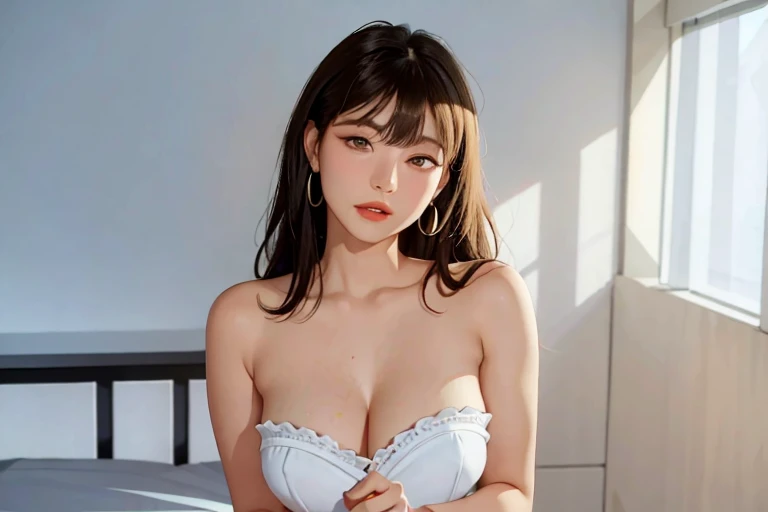 (1 girl:1.3), Alone, (very detailed face) full body masterpiece, Ultra realistic, 16K, Dreamy atmosphere, r3b3cc4 young, Sensual (Erotic), 1 girl (cute young) alone, delicate (seductive) female face, silky realistic hair, looking at viewer, (hentai) Sakura...