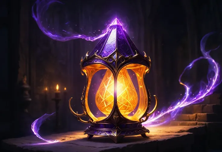 Masterpiece image of the most powerful magic item, high detail, perfect Blue/purple lighting,