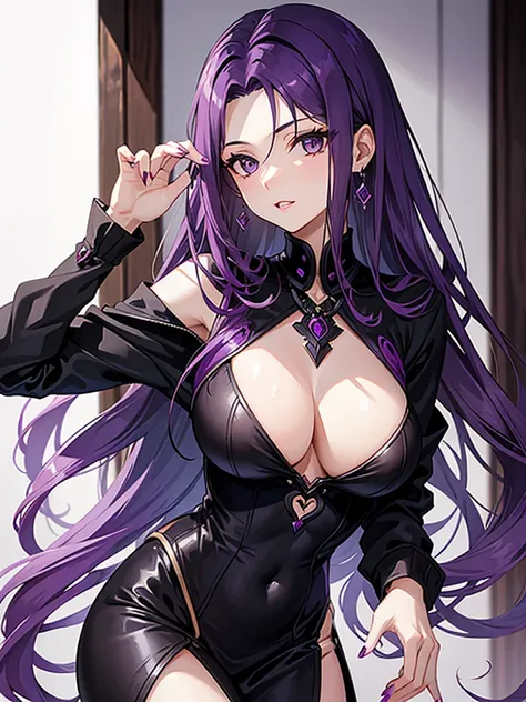 purple hair milf goddess of death