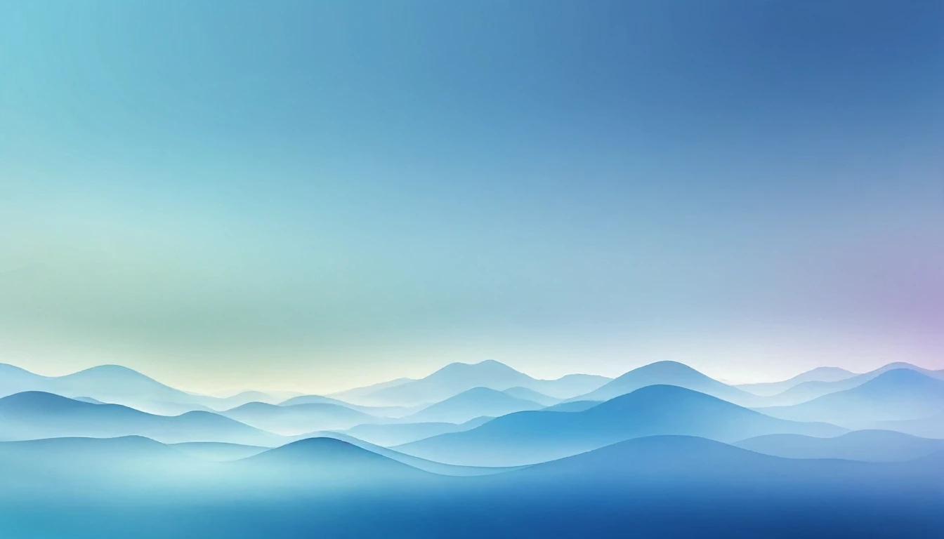 Design an ethereal abstract background with a gradient that transitions from sky blue to misty azure, evoking a dreamy atmosphere.
