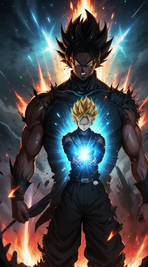 Get ready for a visual feast with the Black Demon God, a being with a handsome face and piercing red eyes. In his transformed state, he radiates extreme instinct and power, making for an epic anime about this energy man. Watch as he controls fire and lava ...