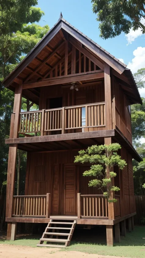 Wooden house in the state of Pará 