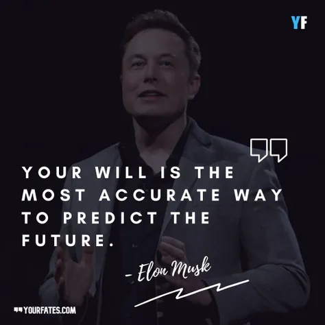 a man in a suit and tie standing in front of a black background with a quote that says, your, black elon musk, elon musk, musk ( 2 0 2 4 ), elon musk as a cyborg, inspirational quote, anime elon musk, musks mars migration program, elon musk portrait, exoti...