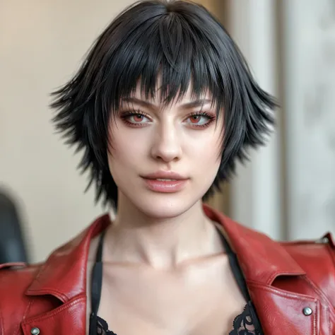 (best quality:1.2), lady (from devil may cry 5:1.1), black panties, perfect face
