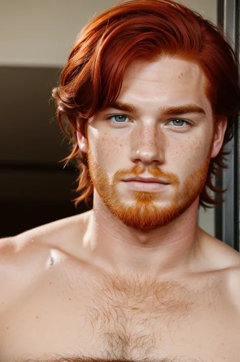 Please create me a fat sack with red hair and lots of pimples and freckles on his face and make him ugly