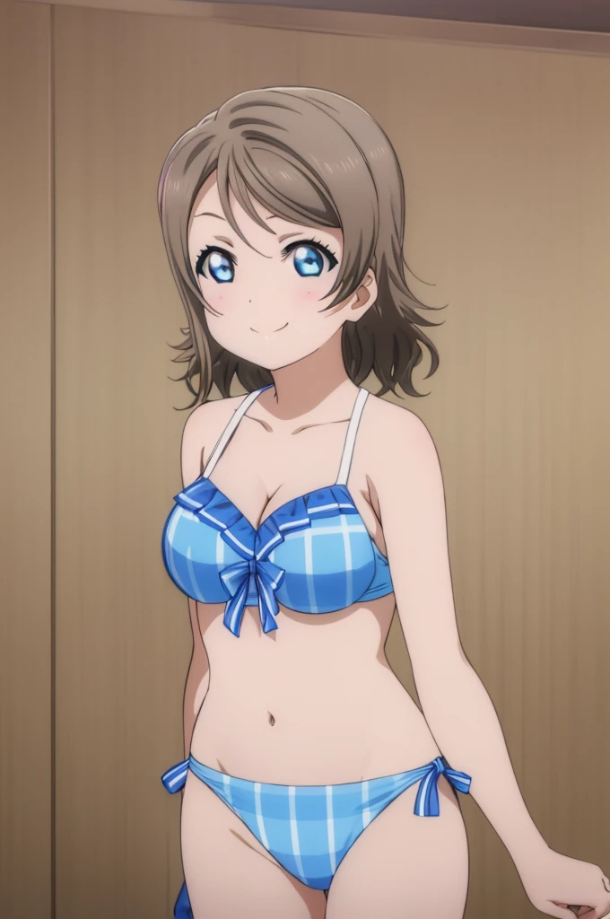 (((pixel-perfect, detail-perfect))), solo, 1girl, you watanabe, eyes azzur, smile, bikini, sauna, armpit, big filesize, ultra High Qality