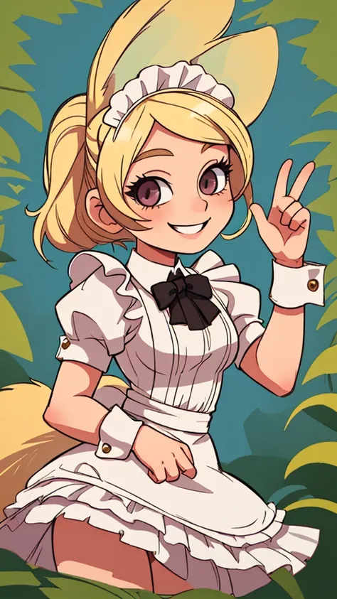 Animal Maid　girl　Blonde　Beauty　smile