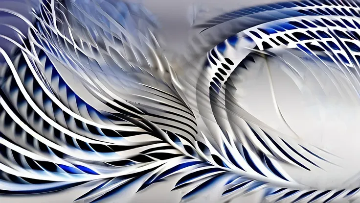 frame with winds and airs, blue tones with white, White background