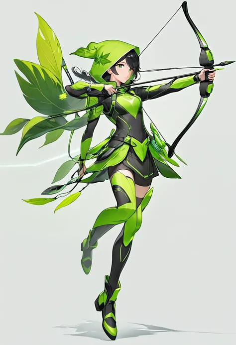 a leaf green high tech archer