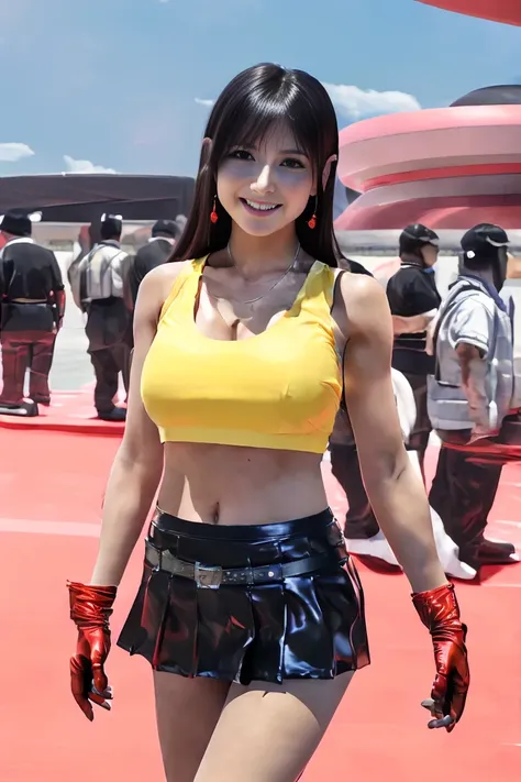 (One girl:1.3), (Tifa Lockhart (Final Fantasy VII):1.3), (Cosplayers:1.2), (At Comiket in Tokyo:1.3), (cute:1.2), (Mixing 2D and 3D:1.2), (3D Model Elements:1.1), (Anime Style:1.2), (Very detailed:1.3), (so beautiful:1.2), (最high quality:1.3), (Great quali...