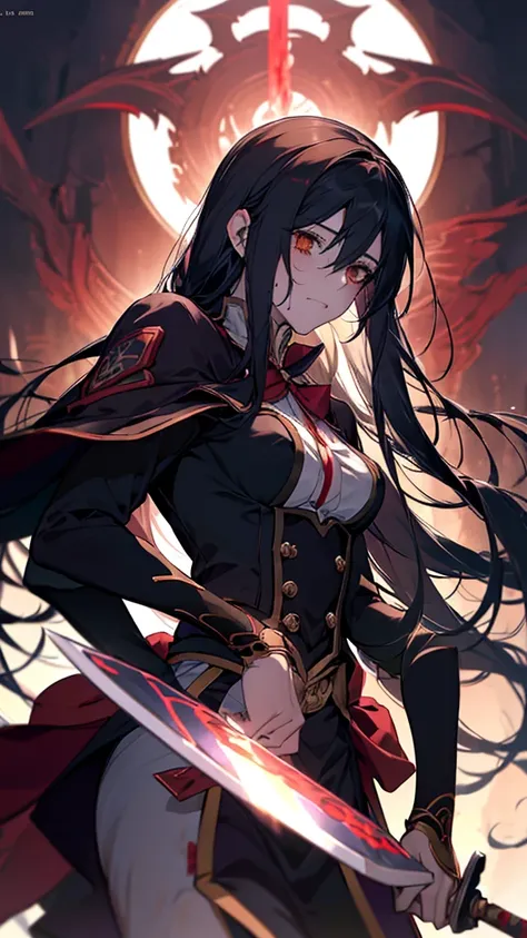 anime girl with blood on her face and a knife in her hand, gapmoe Yandere grimdark, Yandere intricate, Abigail Larson, gapmoe Yandere, albedo from the anime overlord, takato yomamoto, Albedo from Overlord, Yandere, takato yomamoto. 4k yen, Fine details. an...