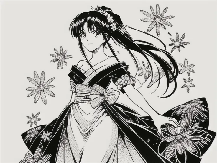 a stunning 17-year-old anime girl, solo and radiant, dons a breathtaking victorian dress, bare shoulder. her slender body and lo...