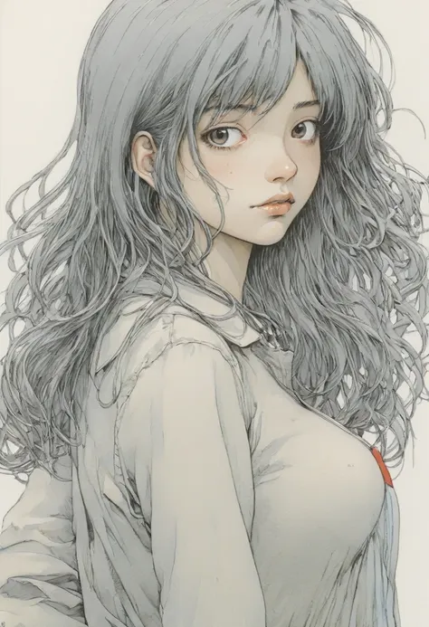 girl by naoki urasawa, best quality, masterpiece, ultra high detail, 8k