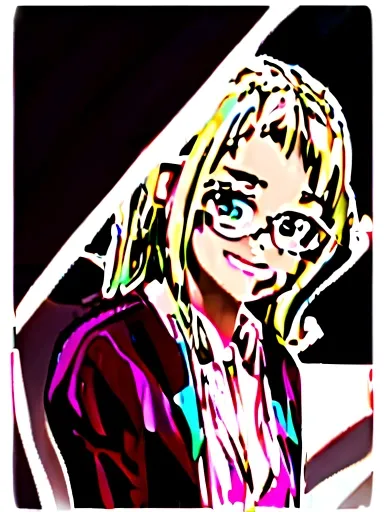  Occupation: Student or Professional (ex. Female teacher, businesswoman) Appearance: young adult woman, with long blonde hair, glasses and friendly smile. Your appearance conveys intelligence and approachability. Clothing: Burgundy blazer or cardigan over ...