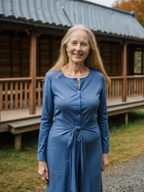 Liv Ullman, her name is Freydis, high quality, 1 old woman, ((50-year-old SLIM dutch woman)), ((50 years old)), (((wrinkled body))), ((((old body)))), (((LONG HAIR))), (((no make up))), (pale skin), (((blue eyes))), she is wearing NORWEGIAN CLOTHING, POSE:...