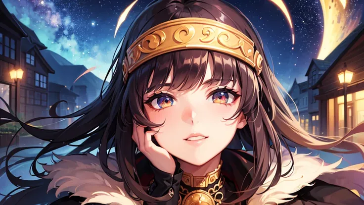 ((Highest quality)), ((masterpiece)), (detailed),(Perfect Face),LoFi Night Sky