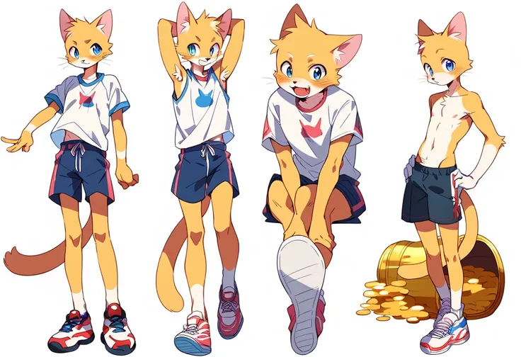 score_9, score_8_up, score_7_up, male, furry, full length, high quality, hires, anthro, teenager, young, 18 years old, domestic ...