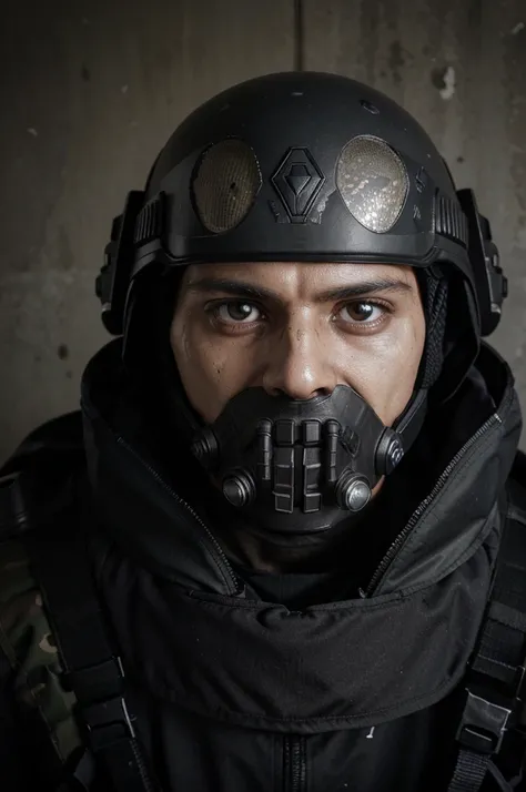 arafed soldier with a gun and a helmet on, spec ops mask, spec - ops head with mask, skull mask, portrait shot, skull helmet, closeup portrait shot, future soldier clothing, close up portrait shot, airsoft cqb, military photography, spec - ops head, face w...