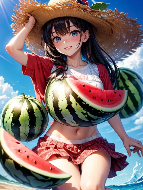 Highest quality,Highest Resolution,watermelon,