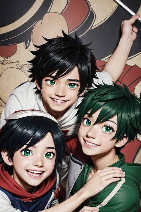 ((best quality)), ((masterpiece)), (detailed), genera una imagen del shio tododeku del anime Boku no Hero academia