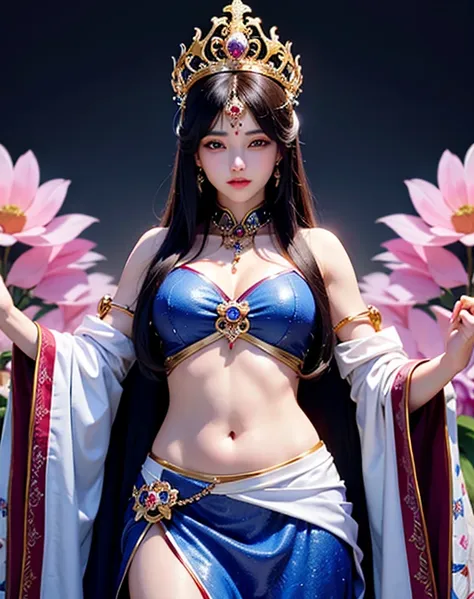 beautiful female emperor, transparent muscle, beautiful appearance, there is deep wisdom in her eyes, that&#39;it&#39;s as if sh...