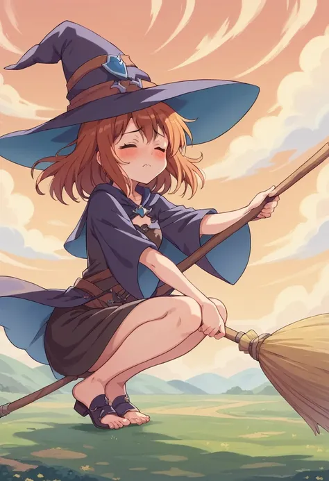 ((((空を飛ぶwitch))),((ride a broom)),(straddling a broom),fantasy,beautiful light and shadow,anatomically correct,masterpiece,highe...