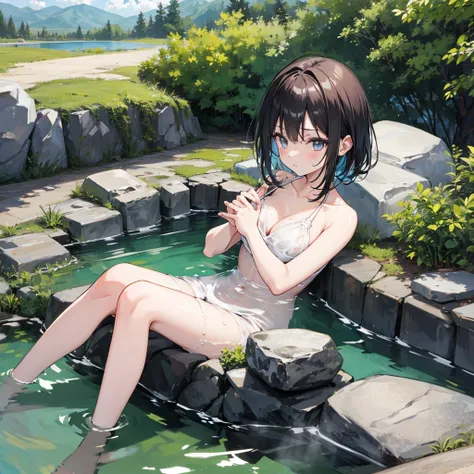 hot spring　mixed bathing