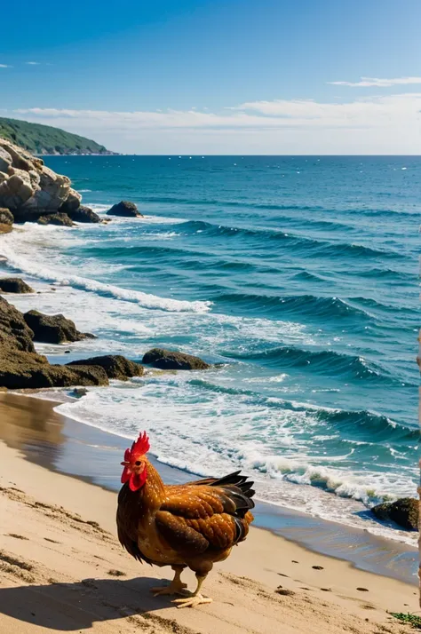 Chicken by the sea
