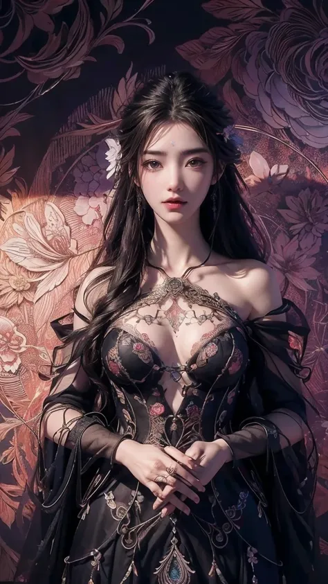 official art, unity 8k wallpaper, ultra detailed, beautiful and aesthetic, beautiful, masterpiece, best quality, (zentangle, mandala, tangle, entangle), (ecstasy of flower:1.2) dynamic angle, cowboyshot, the most beautiful form of chaos, elegant, a brutali...