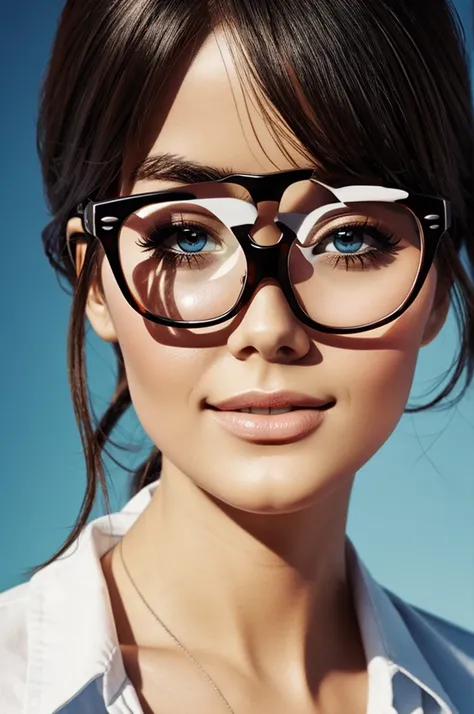 Glasses advertising illustration