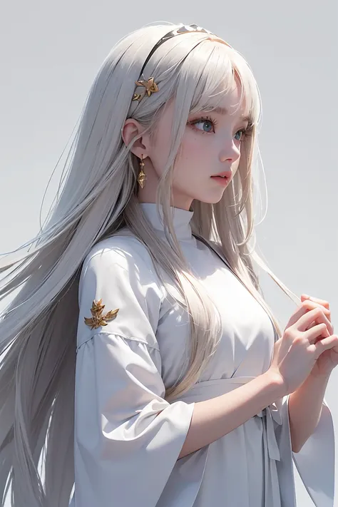 Girl with long hair, wear , whole body, White Background, Clean background, whole bodyショット:1.2, Detailed face, Fine grain, Detailed nose, Mouth details,((超High resolution,masterpiece,Super detailed,Awards:1.4,最high quality:1.2,High resolution,high quality)...