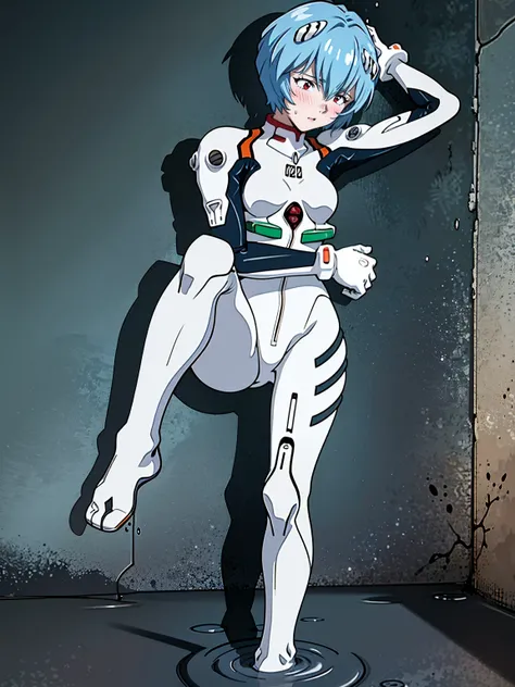 ((Highest quality, 8k wallpaper)),(masterpiece, Highest quality),Very detailed,High resolution,(Official Art:1.3),(((Anime screenshots,Black outline))),One girl,alone, Break mer1,(Rei Ayanami {Neon Genesis Evangelion,}1.2),masterpiece, best quality, outdoo...