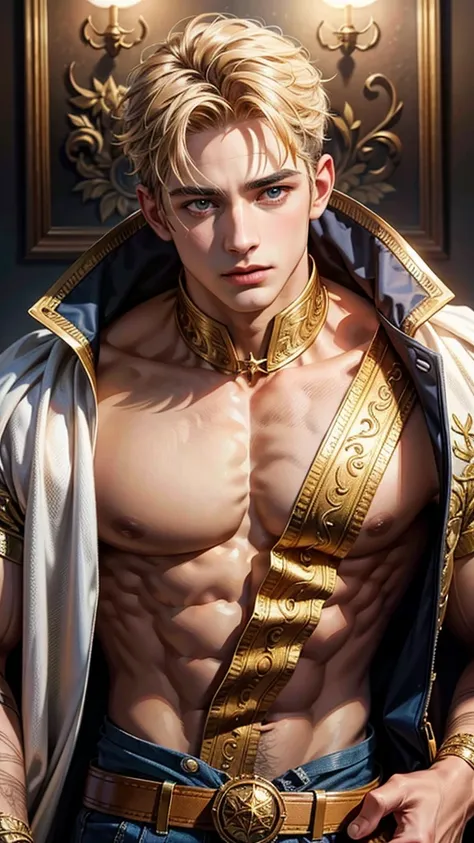 Best quality, masterpiece, detailed skin texture, detailed clothes texture, detailed face, super detail, 8k, intricate detail, 1 boy, The color doesnt change, Muscle guy, 1 guy