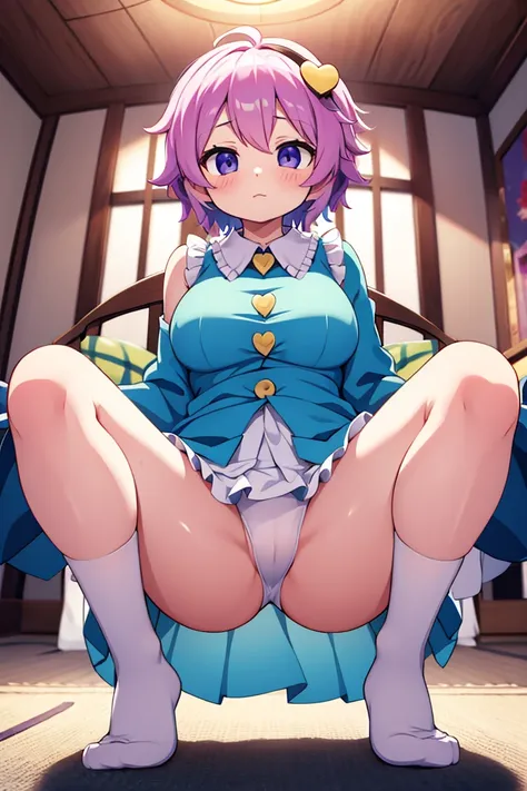 Satori Komeiji　Beautiful breasts　cute face 