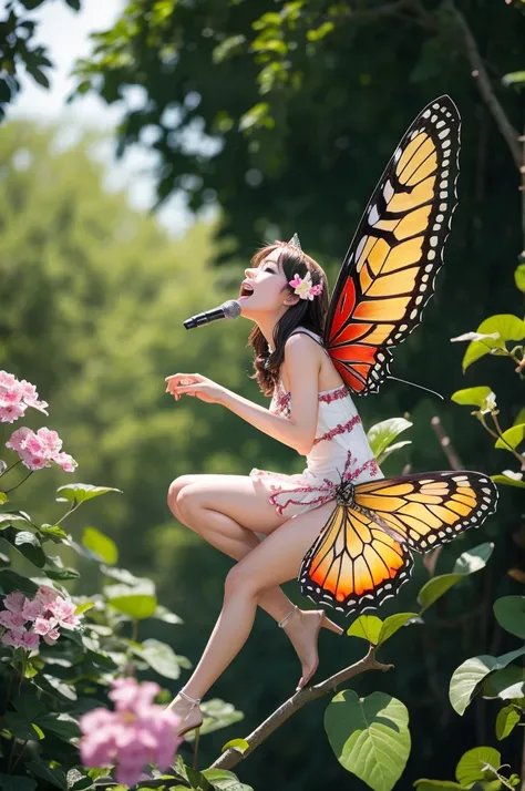 Beautiful singing butterfly 
