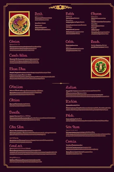 Create a Mexican-themed restaurant menu design with a dark purple color, without anything written on it