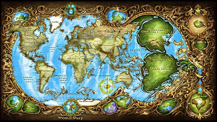 world map,fantasy