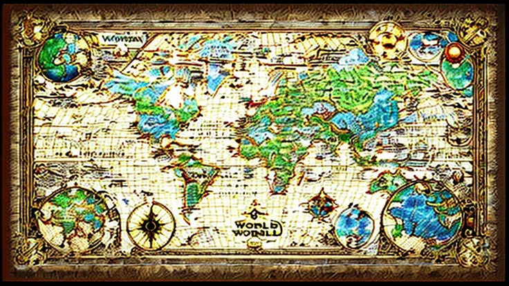 world map,fantasy