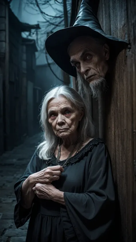 grandmother　ugly　witch　Creepy　suspicious　Dark atmosphere