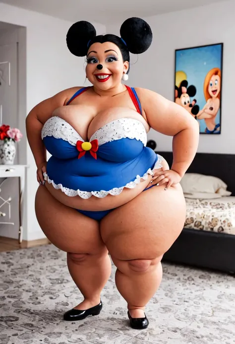 Fat obese sssbbw gluttony minnie mouse pixar animated 